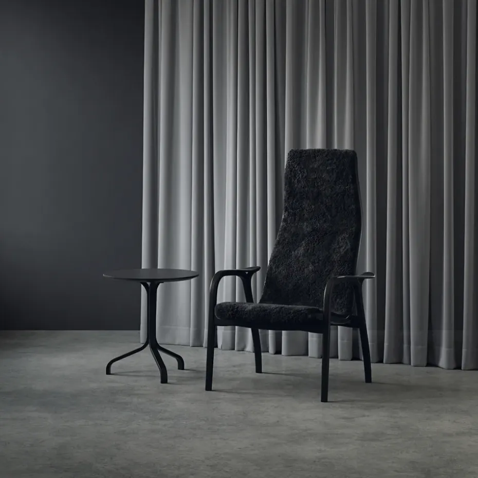 Mesa Lamino 49 cm, Haya teñida de negro