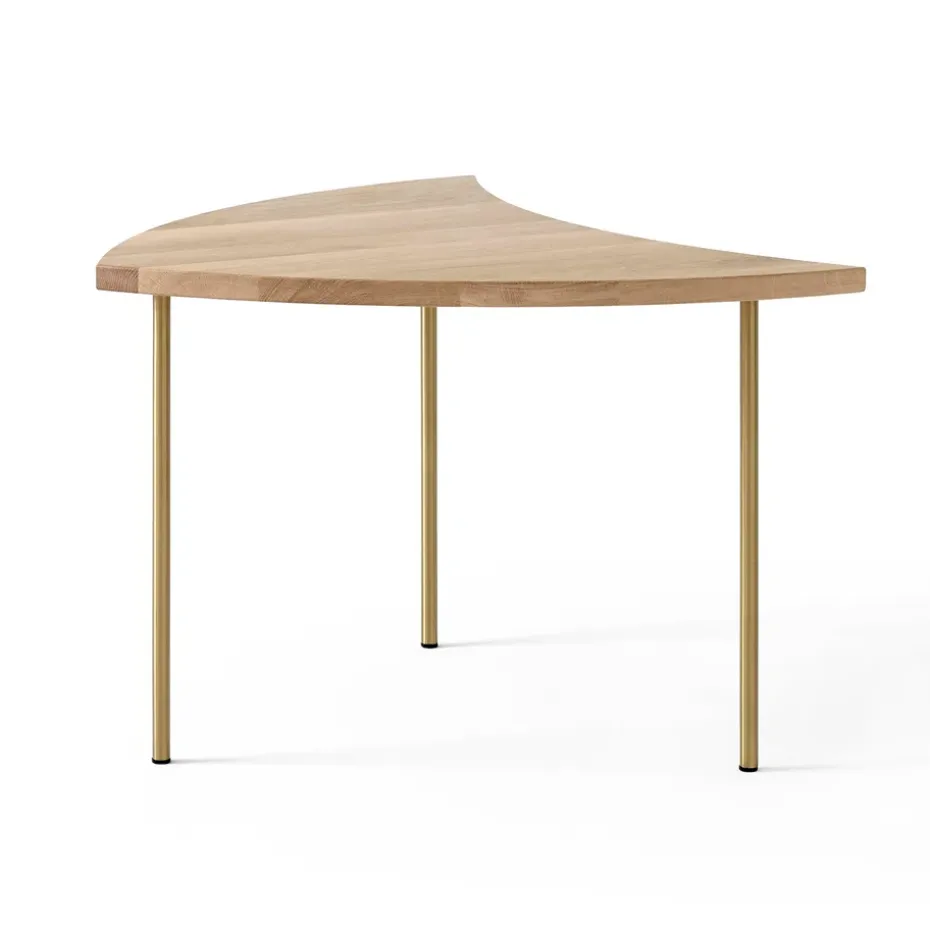 Mesa lateral Pinwheel HM7, Roble aceitado blanco