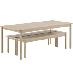 Mesa Linear, roble, 90 x 200 cm
