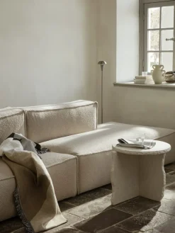 Mesa Mineral Sculptural Ø52 cm, Bianco Curia