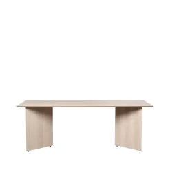 Mesa Mingle, Oak natural veneer, 210cm, patas en ángulo