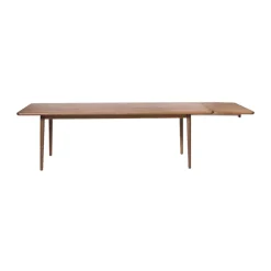 Mesa Miss Holly Special Edition 235x82 + 1 tablero de extensión, Roble Chocolat aceite