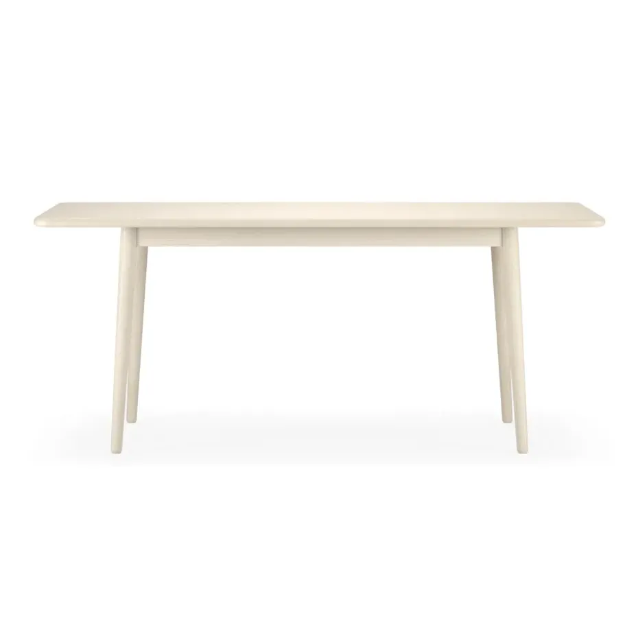 Mesa Miss Holly, 175x82 cm, Abedul aceitado blanco, no divisible