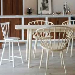 Mesa Miss Holly 235x100 cm, Abedul aceitado natural, 1 tablero de extensión