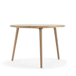 Mesa Miss Tailor redonda, Roble aceite natural, tablero fijo