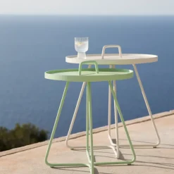 Mesa On the move Ø37 cm, White