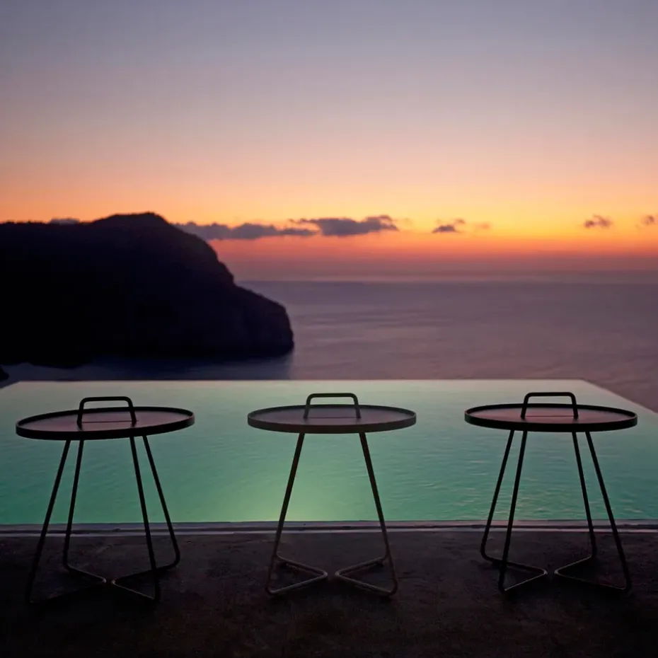 Mesa On the move Ø37 cm, White