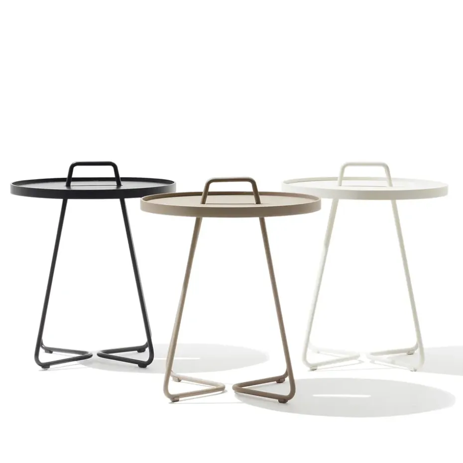 Mesa On the move Ø37 cm, White