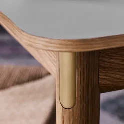 Mesa Patch HW1, Beige arizona, estructura de roble aceitado blanco