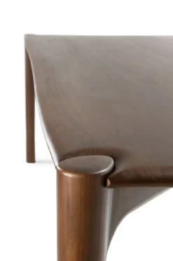 Mesa PI, Lackad teak brown, 240x100 cm