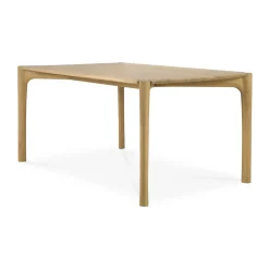 Mesa PI, Roble aceitado con cera dura, 180 x 90 x 76 cm