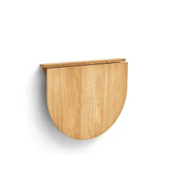 Mesa plegable de pared Trefoil, Roble