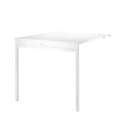 Mesa plegable String, Blanco-patas de metal blancas