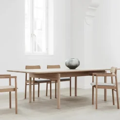 Mesa Post 6442, Roble claro aceitado, 100x320 cm