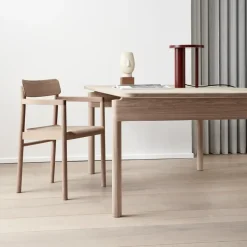 Mesa Post 6442, Roble claro aceitado, 100x320 cm