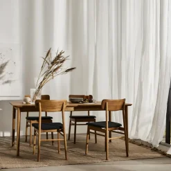 Mesa Prima Vista, Roble aceite natural-180cm-1 tablero de extensión