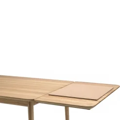 Mesa Prima Vista, Roble aceite natural-120cm-1 tablero de extensión