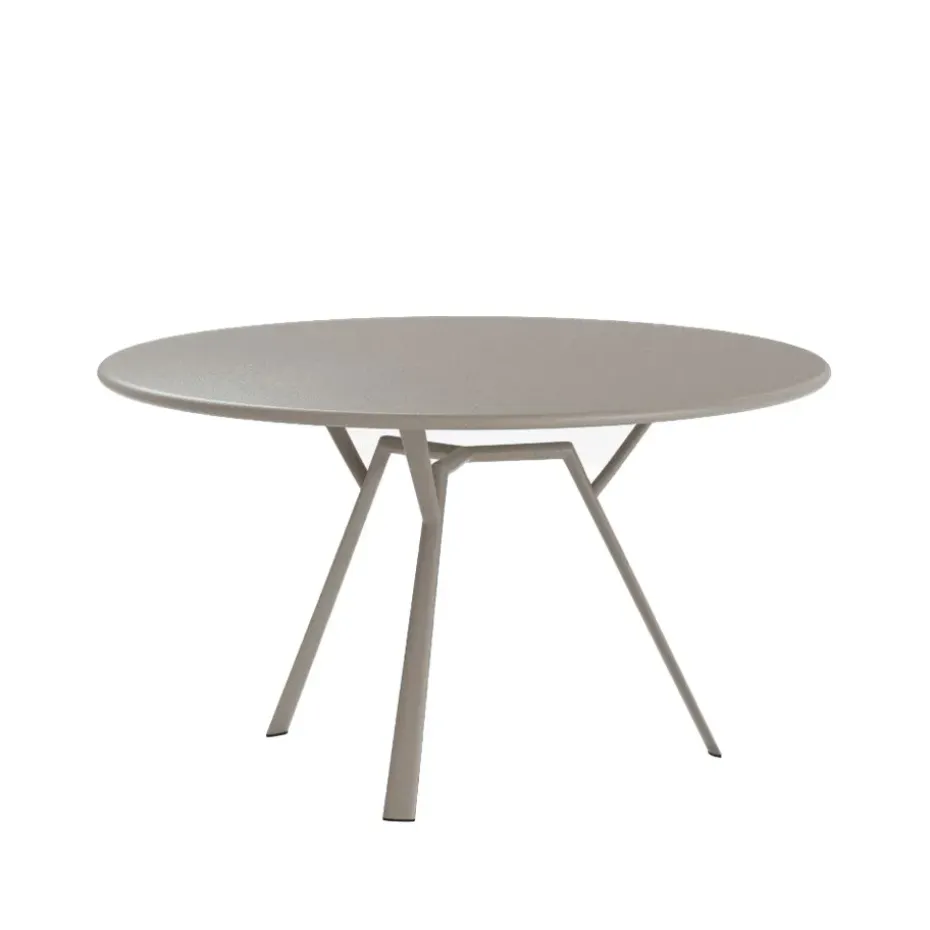 Mesa Radice Quadra redonda, pearly gold