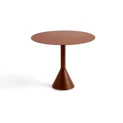 Mesa redonda de café Palissade Cone, Iron red, Ø90 cm