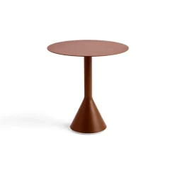 Mesa redonda de café Palissade Cone, Iron red, Ø70 cm
