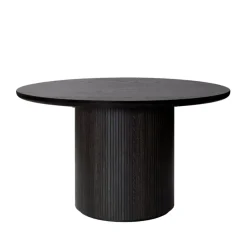 Mesa redonda Moon, Oak brown/black stained, ø150 cm
