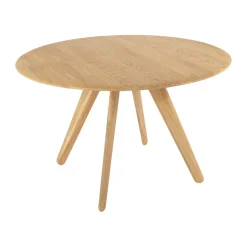 Mesa redonda Slab grande Ø120 cm, Natural