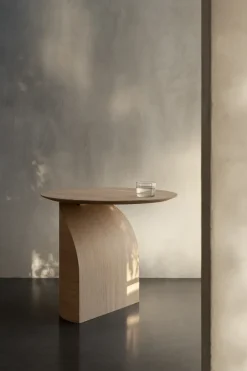 Mesa Savoa H50 cm, roble lacado