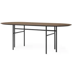 Mesa Snaregade ovalada, negro-roble teñido