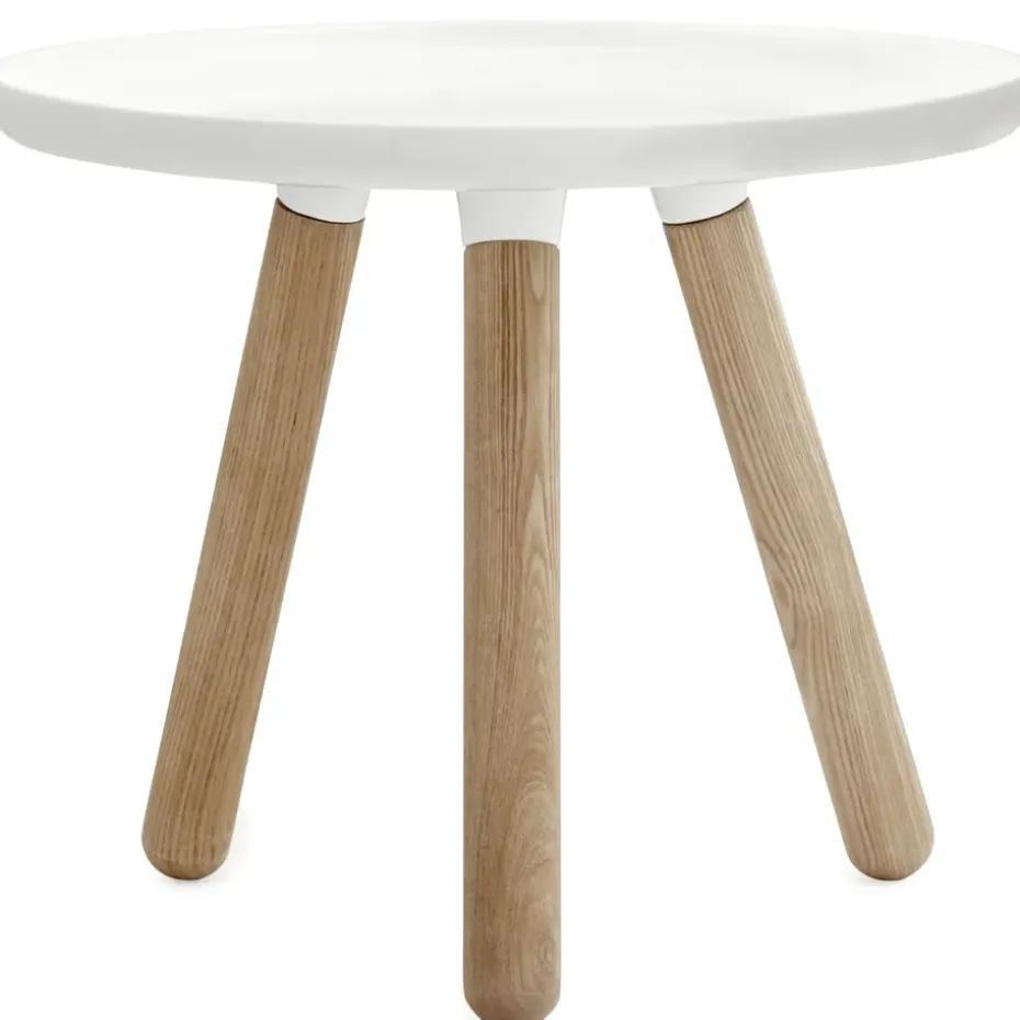 Mesa Tablo, blanco-fresno, pequeña