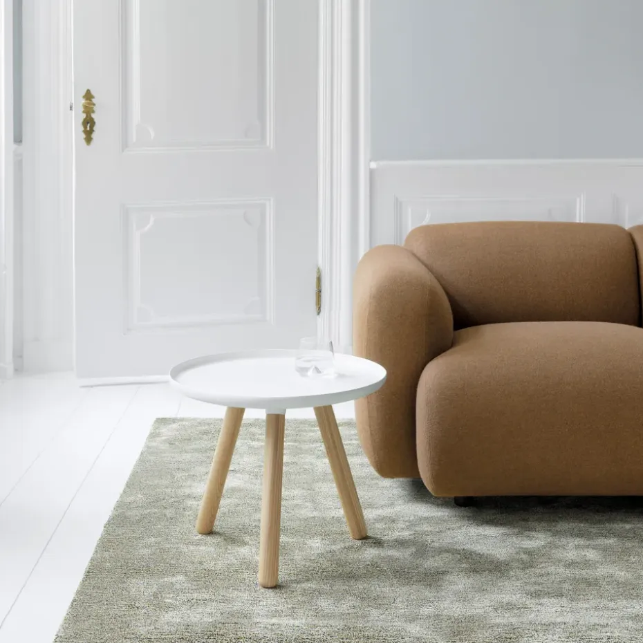 Mesa Tablo, blanco-fresno, pequeña