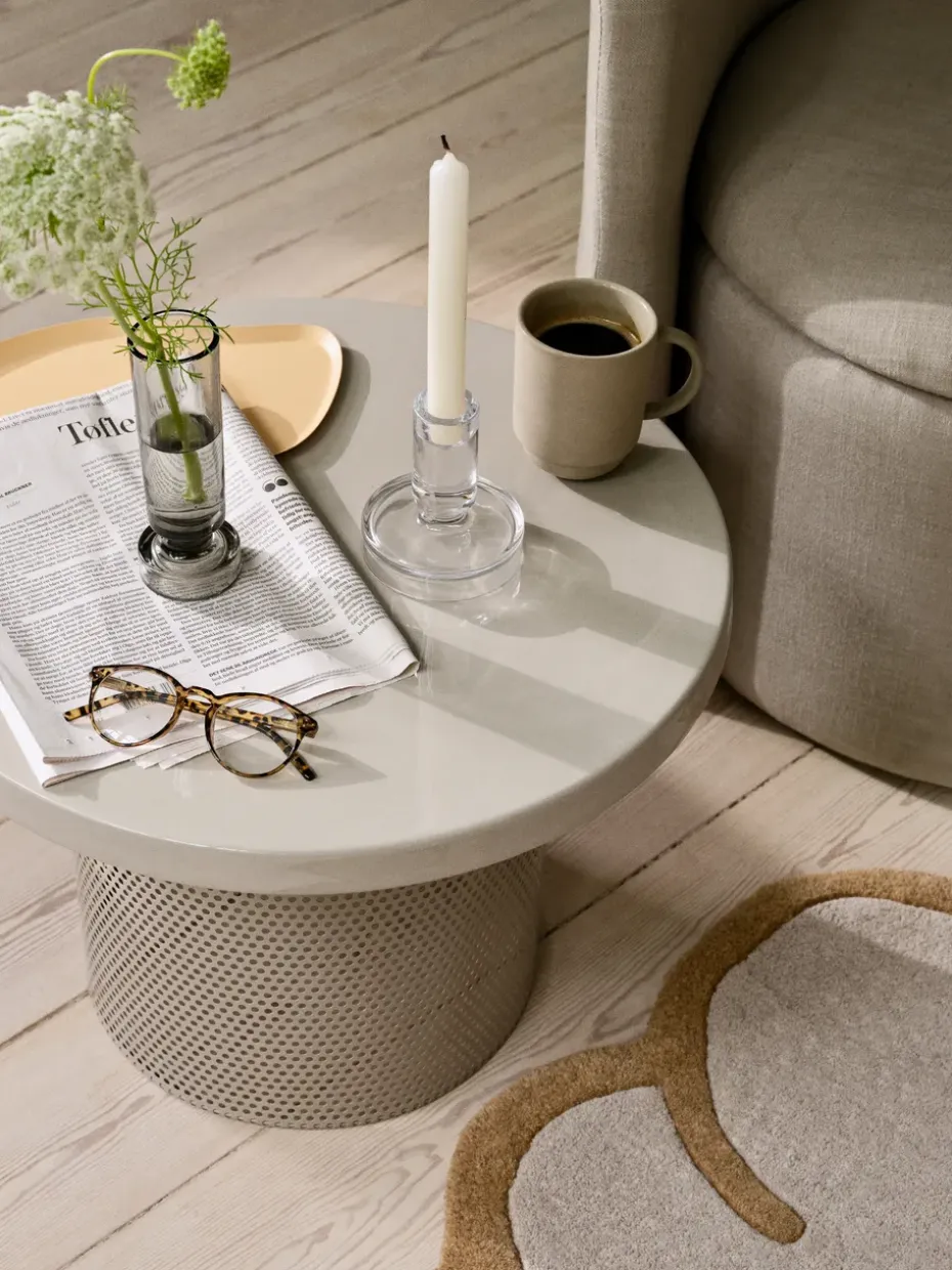 Mesa Tulina Ø50x36 cm, Off white