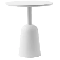 Mesa Turn ajustable Ø55 cm, gris cálido