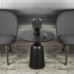 Mesa Turn ajustable Ø55 cm, negro