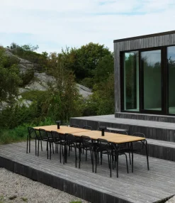 Mesa Vig Robinia 90x200 cm, Black