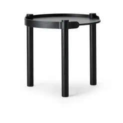 Mesa Woody Ø45 cm, Black stained oak