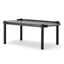 Mesa Woody 50x105 cm, Black stained oak