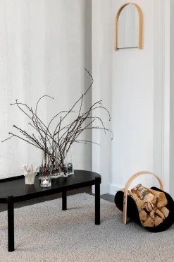 Mesa Woody 50x105 cm, Black stained oak