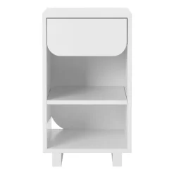 Mesilla de cama Vidja, blanco