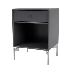 Mesilla de noche Dream, Coal 36, patas de cromo