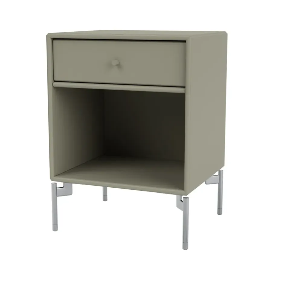 Mesilla de noche Dream, Fennel 144, patas de cromo