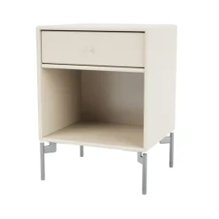 Mesilla de noche Dream, Oat 158, patas de cromo