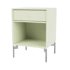 Mesilla de noche Dream, Pomelo 140, patas de cromo