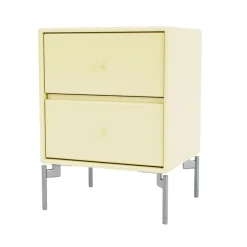 Mesilla de noche Drift, Camomile 159, patas de cromo