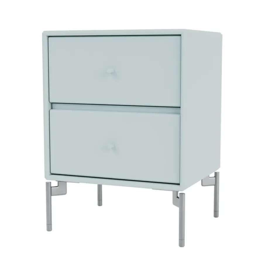 Mesilla de noche Drift, Flint 148, patas de cromo