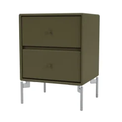 Mesilla de noche Drift, Oregano 139, patas de cromo