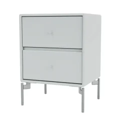 Mesilla de noche Drift, Oyster 156, patas de cromo