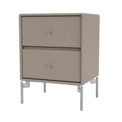 Mesilla de noche Drift, Truffle 141, patas de cromo