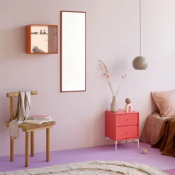 Mesilla de noche Drift, Truffle 141, patas de cromo