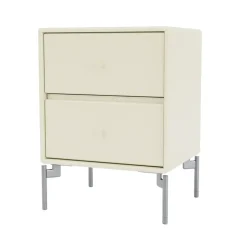 Mesilla de noche Drift, Vanilla 150, patas de cromo