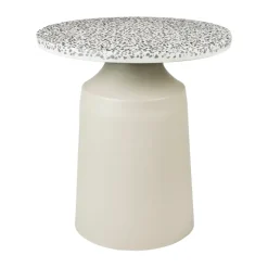 Mesita auxiliar Agari Ø45x45 cm, Rainy day grey-black